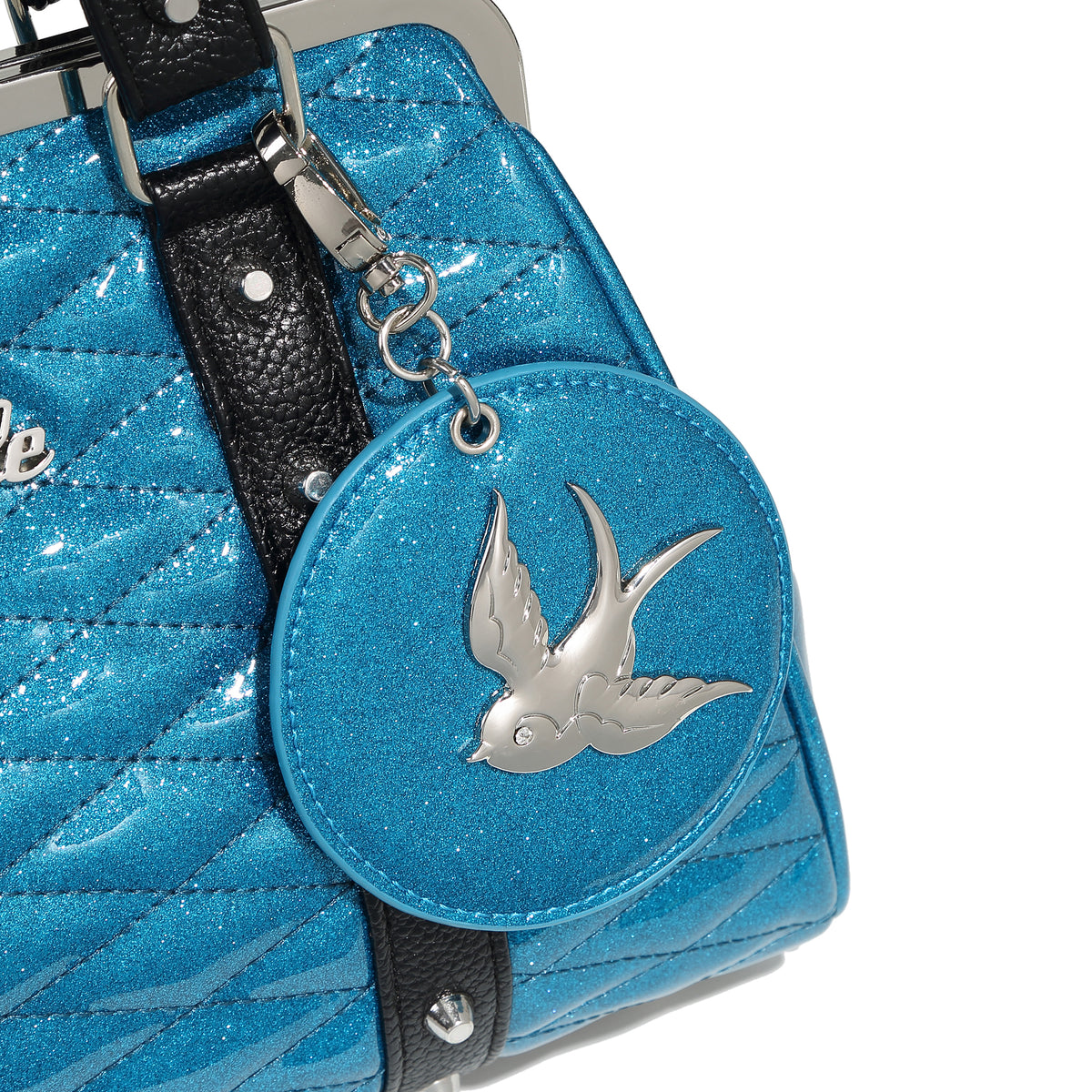 Villain Blue Sparkle Love Bird Kiss Lock Lux De Ville villain-blue-sparkle-love-bird-kiss-lock-lux-de-ville
