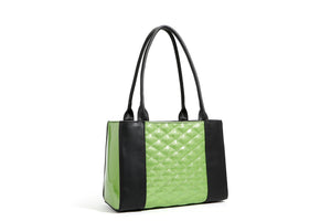 Black and Envy Green Sparkle Cha Cha Tote - back