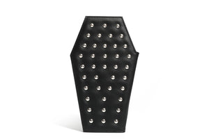 Black Studded Coffin Wallet - Back