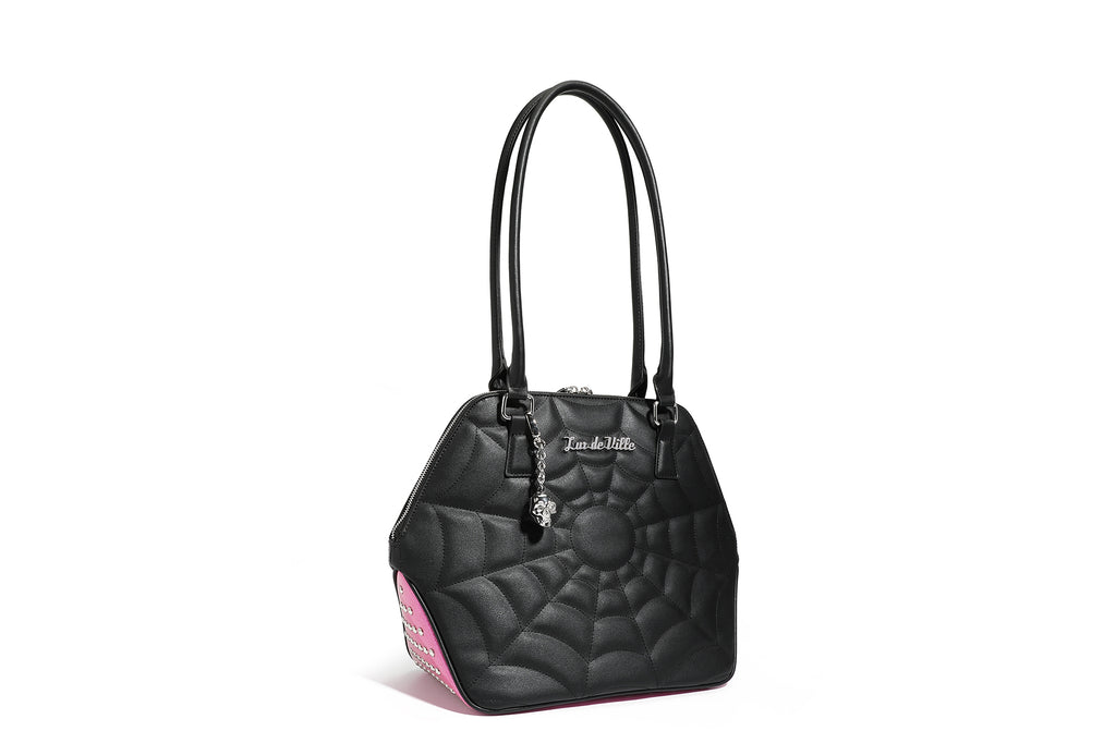  Lux de Ville Black and Leopard Valentine Tote (Large) :  Clothing, Shoes & Jewelry