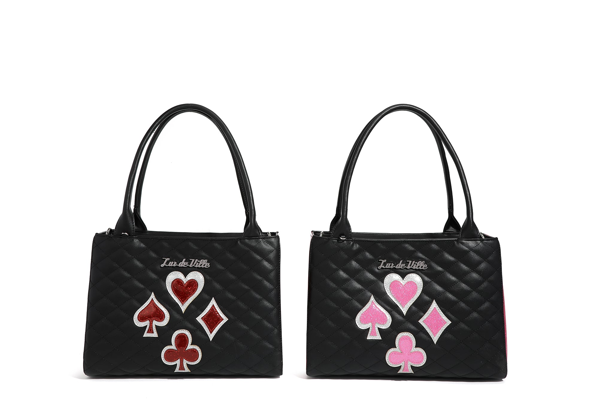 Black and Red Rum Sparkle Lucky Me Tote - Pre-Order 10/13 Launch