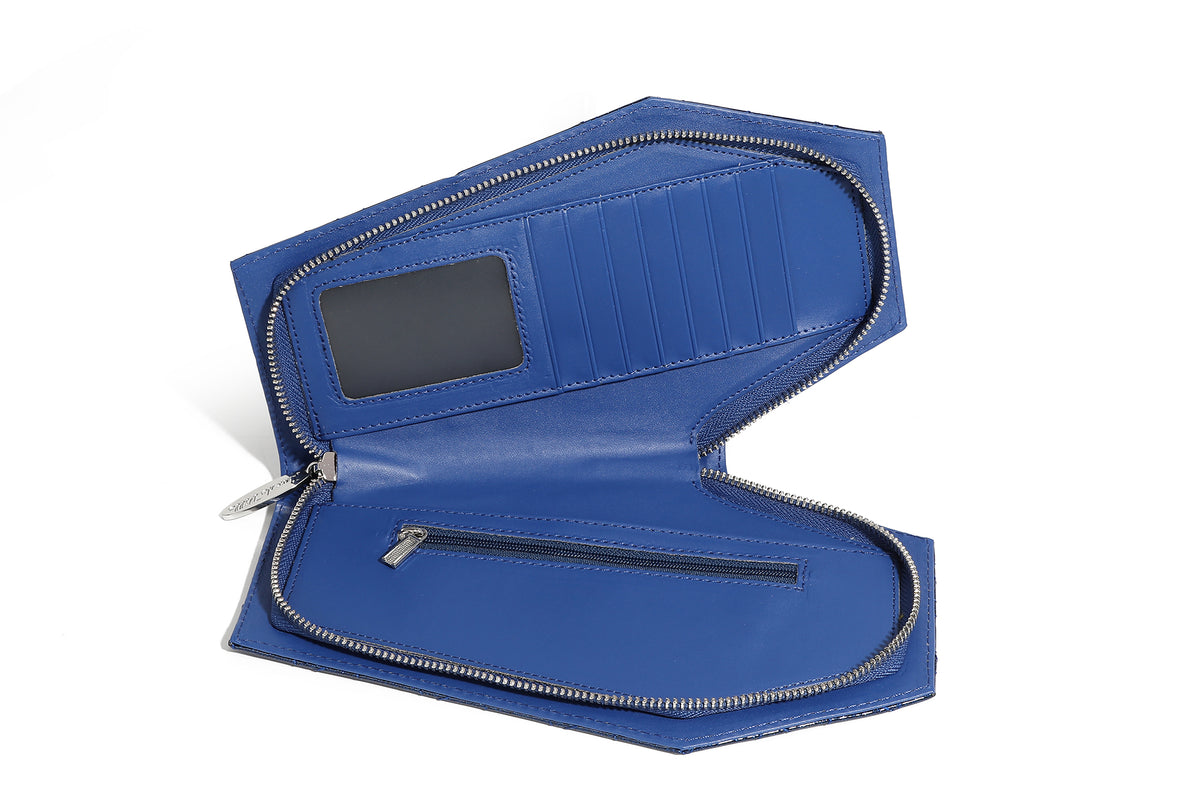 Royal Blue Sparkle Coffin Wallet – Lux de Ville