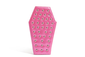 Winkle Pink Studded Coffin Wallet - Back