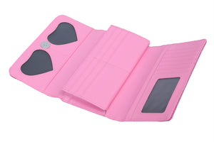 Card Suit Wallet - Winkle Pink Sparkle - Interior
