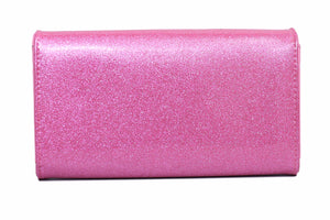Card Suit Wallet - Winkle Pink Sparkle - Back