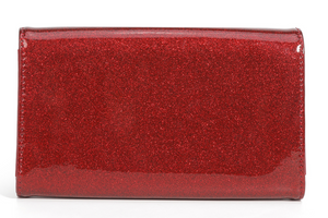 Lady Vamp Wallet - Red Rum Sparkle - Back