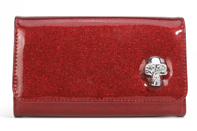 Lady Vamp Wallet - Red Rum Sparkle - Front