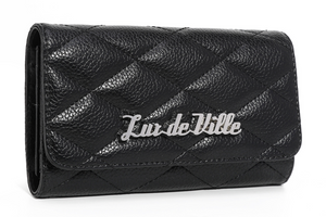 Route 66 Wallet - Black Texture - Front Angle