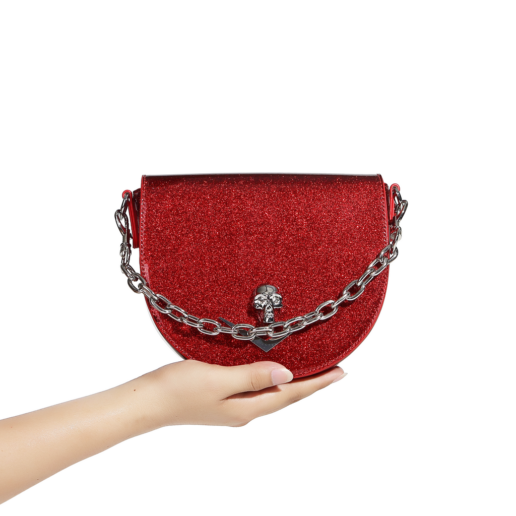 Wicked Tiny Tote - Red Rum - size reference