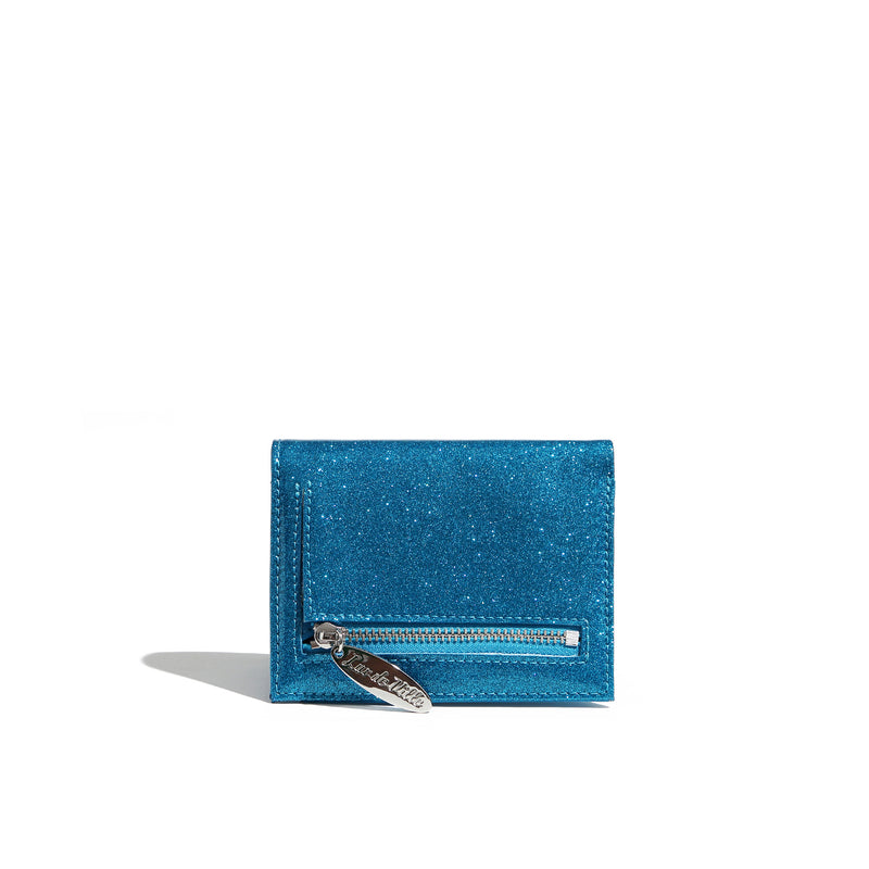 Villain Blue Sparkle Love Bird Mini Wallet