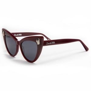 Queen Bee with Skulls Sunglasses Red