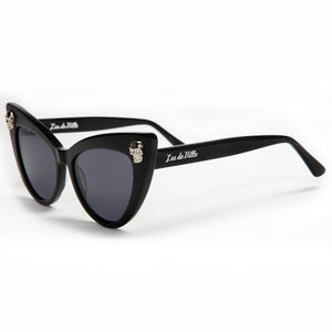 Queen Bee with Skulls Sunglasses Black