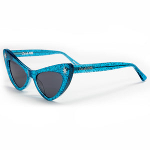 Starlite Sunglasses Villain Blue Sparkle