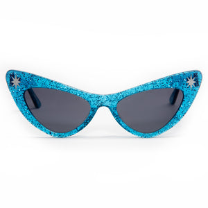 Starlite Sunglasses Villain Blue Sparkle