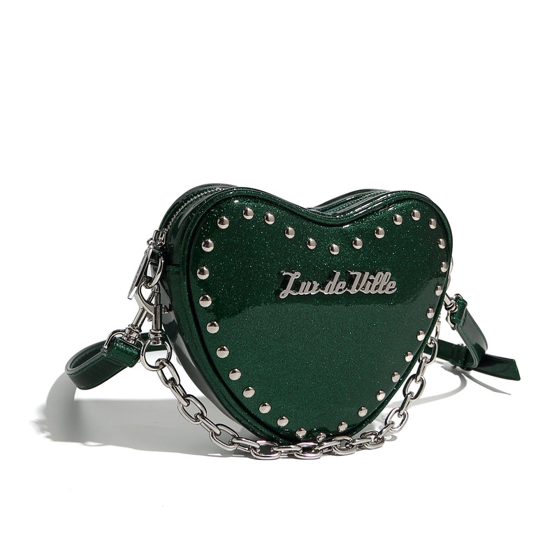 Tainted Love Tiny Tote - Venus Green - front with strap