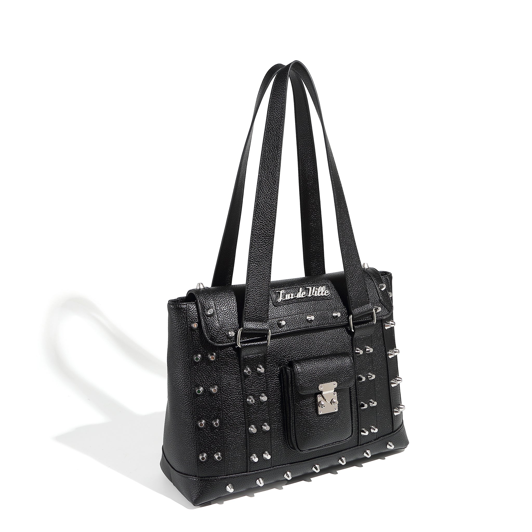 Black Matte Weekender Tote Medium – Lux de Ville