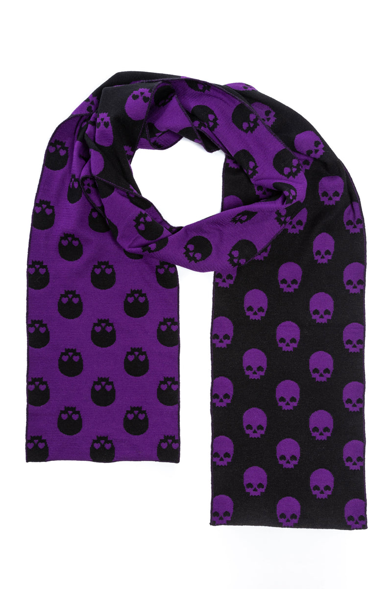 Purple Skull Scarf