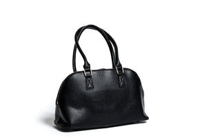 Black & Mermaid Blue Sparkle Harlequin Tote