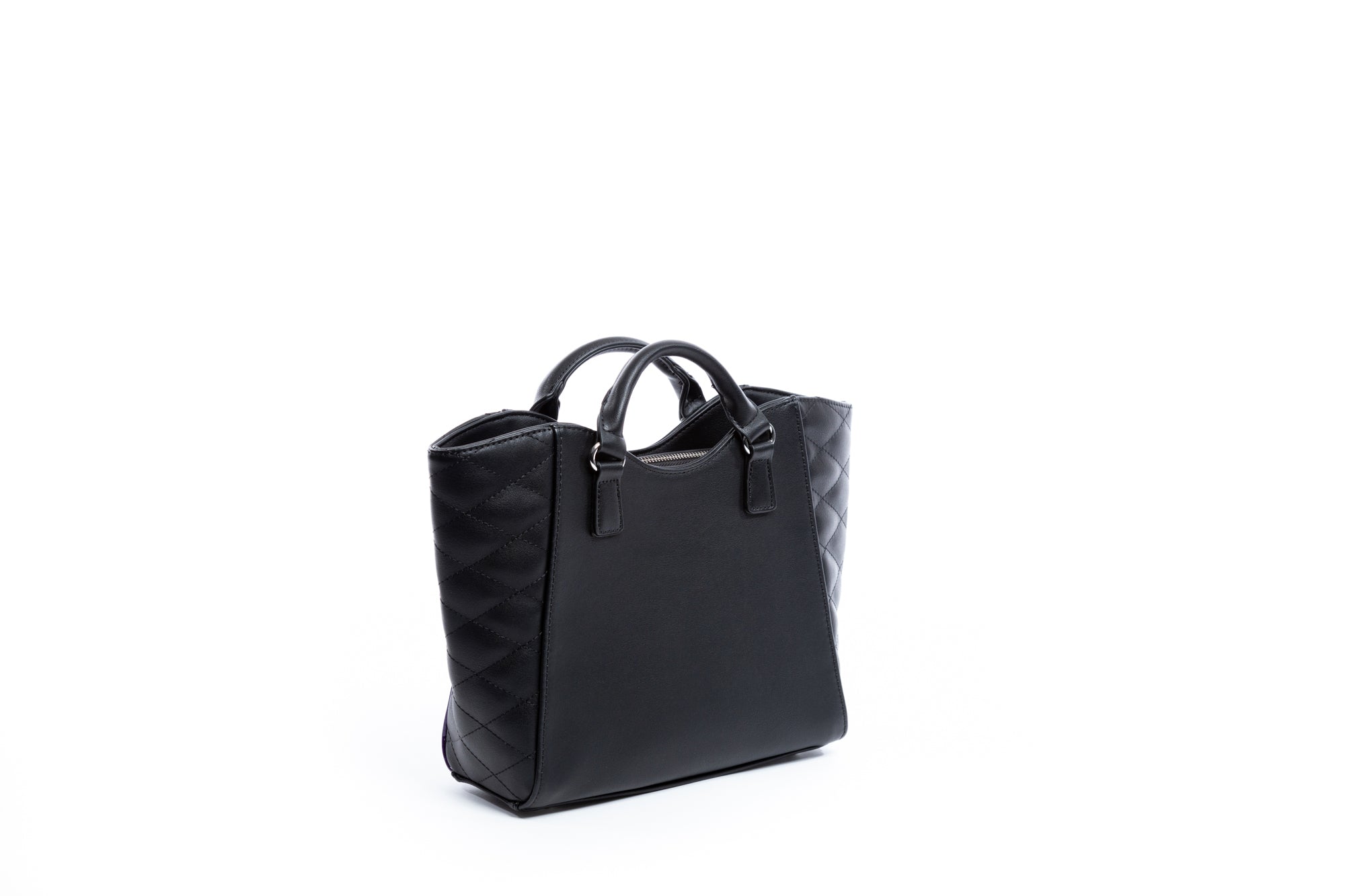 Bashful Blush & Black Matte Double Bow Tote