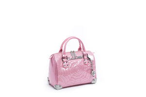 bashful blush sparkle mini maltese tote