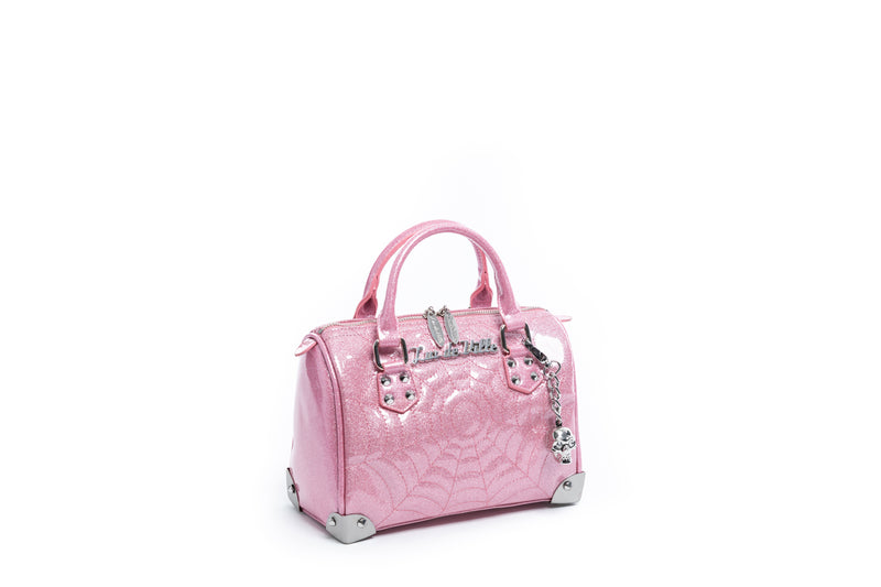 bashful blush sparkle mini maltese tote